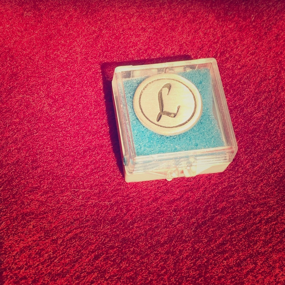 Pewter monogrammed pin